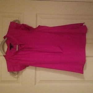 Banana Republic small pink ruffle trim top